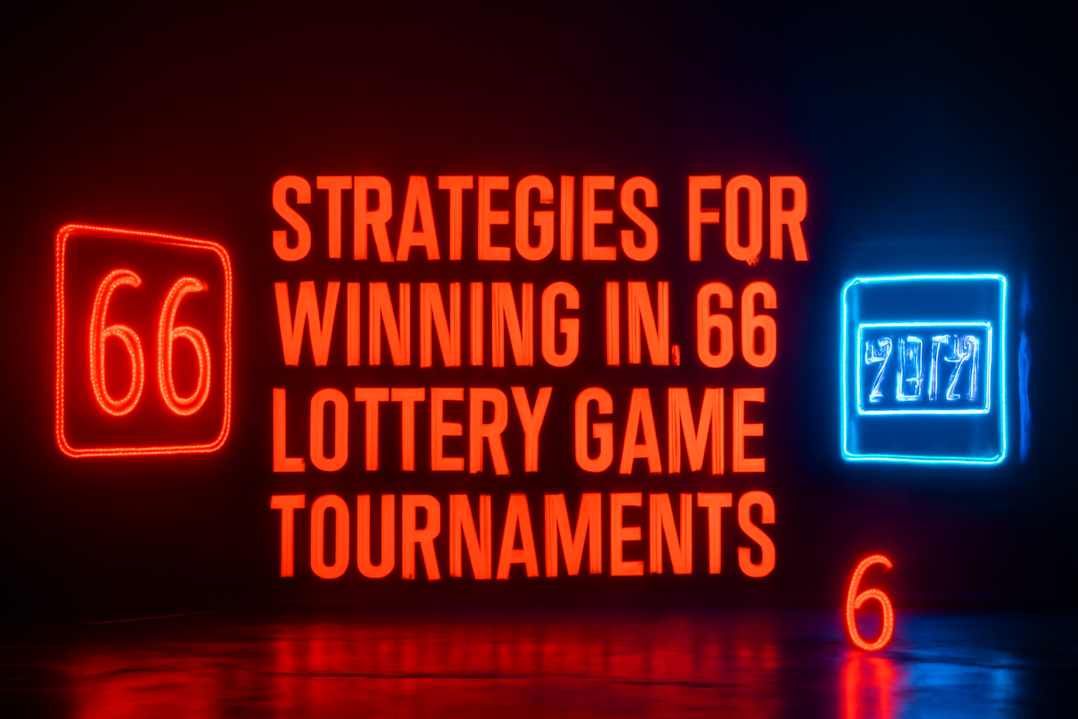 An informative graphic illustrating the registration process for the 66 Lottery Game.