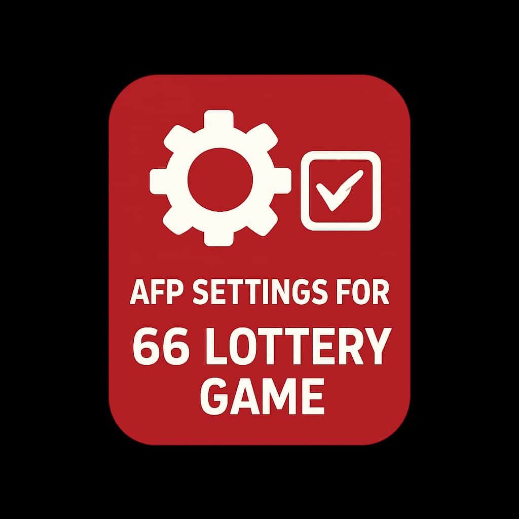 Icon representing App Settings for 66 Lottery Game.
