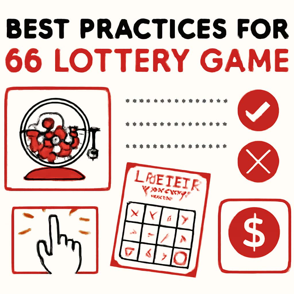 Diagram illustrating installation steps for 66 Lottery Game.