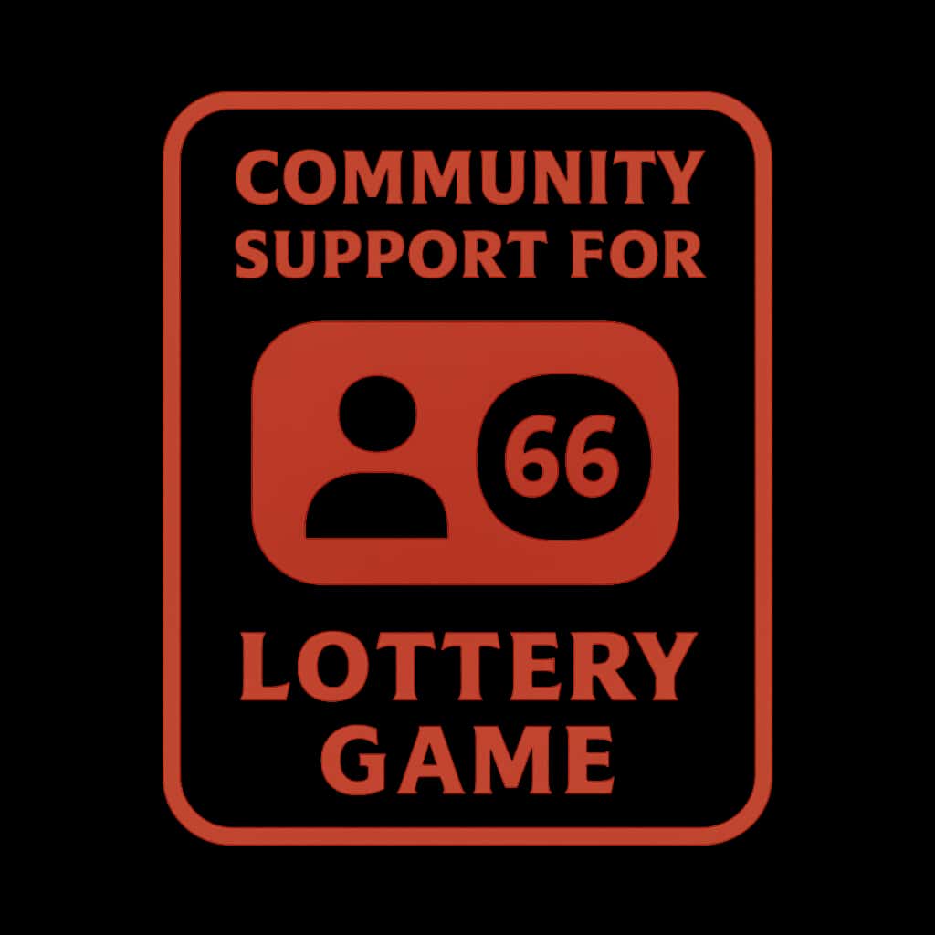 Icon representing Community Support for 66 Lottery Game.