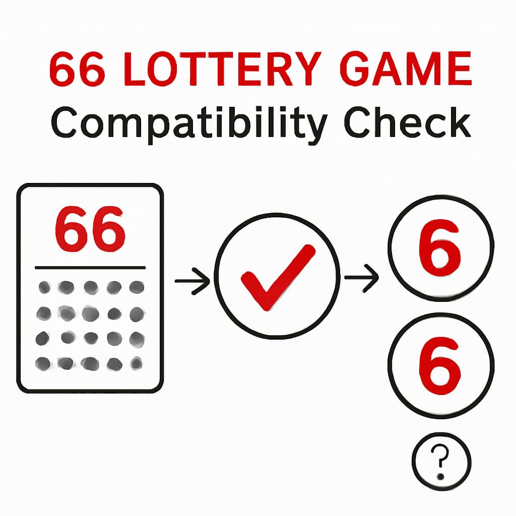 Diagram explaining compatibility requirements for 66 Lottery Game