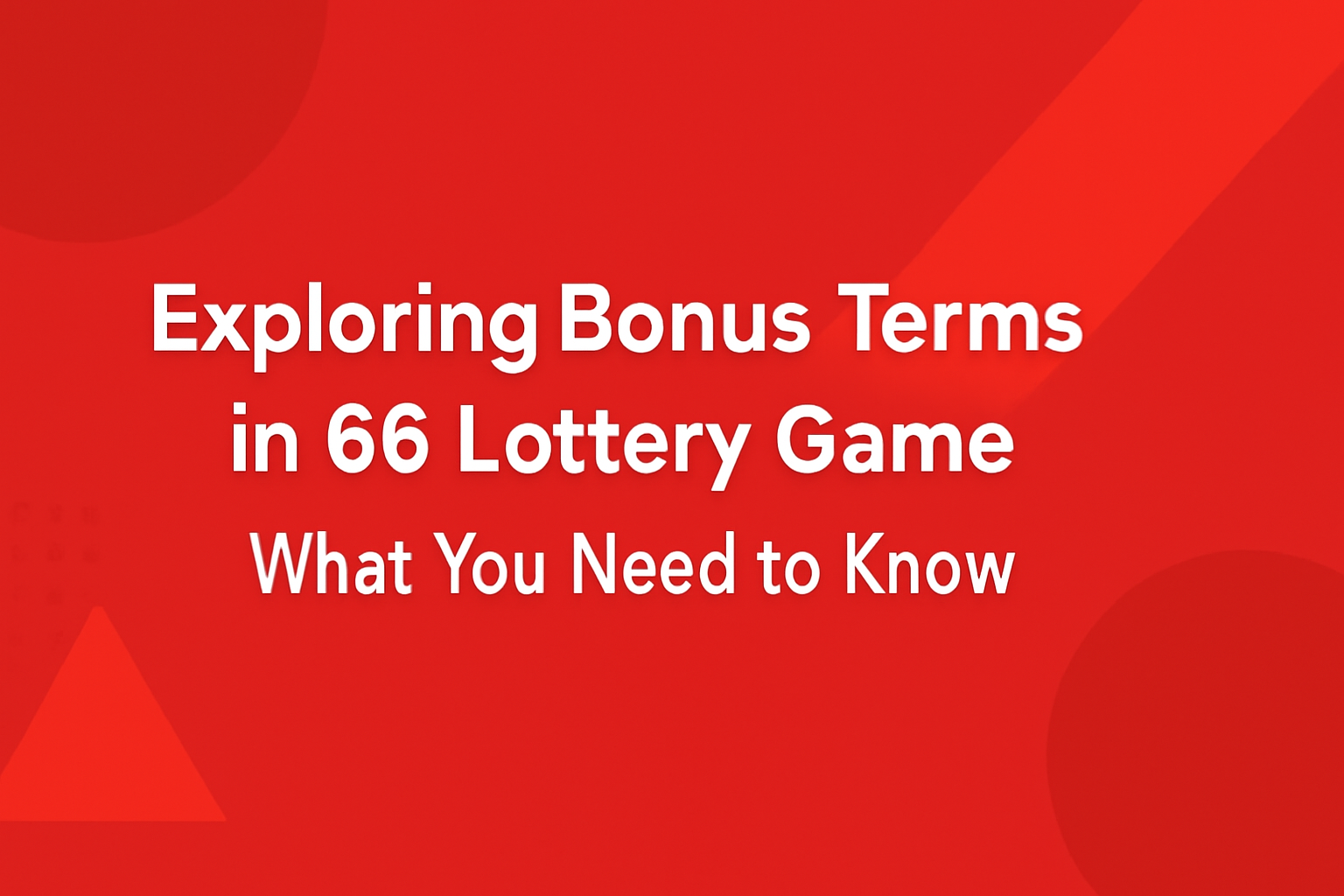 An illustrated scene showcasing the features of the 66 Lottery Game app.