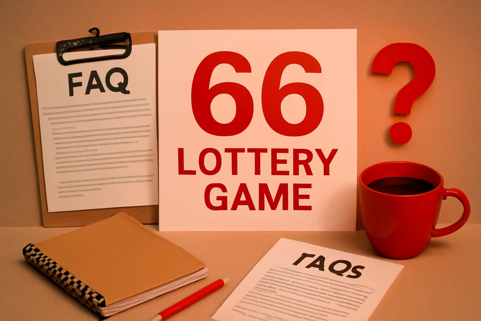 Informational scene about FAQ for 66 Lottery Game