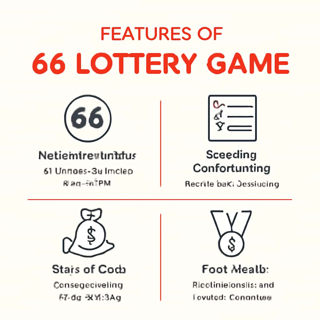 Diagram illustrating the features of 66 Lottery Game.