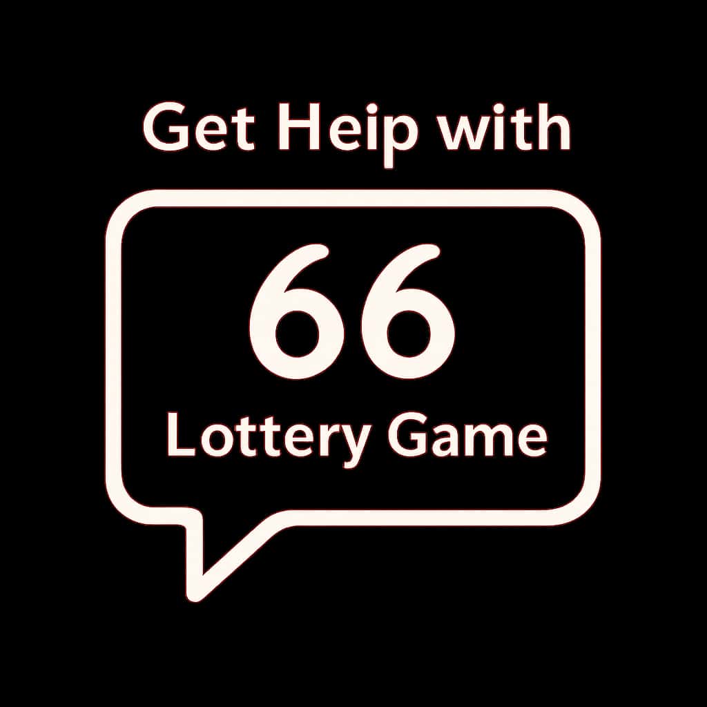 Icon representing Get Help with 66 Lottery Game.