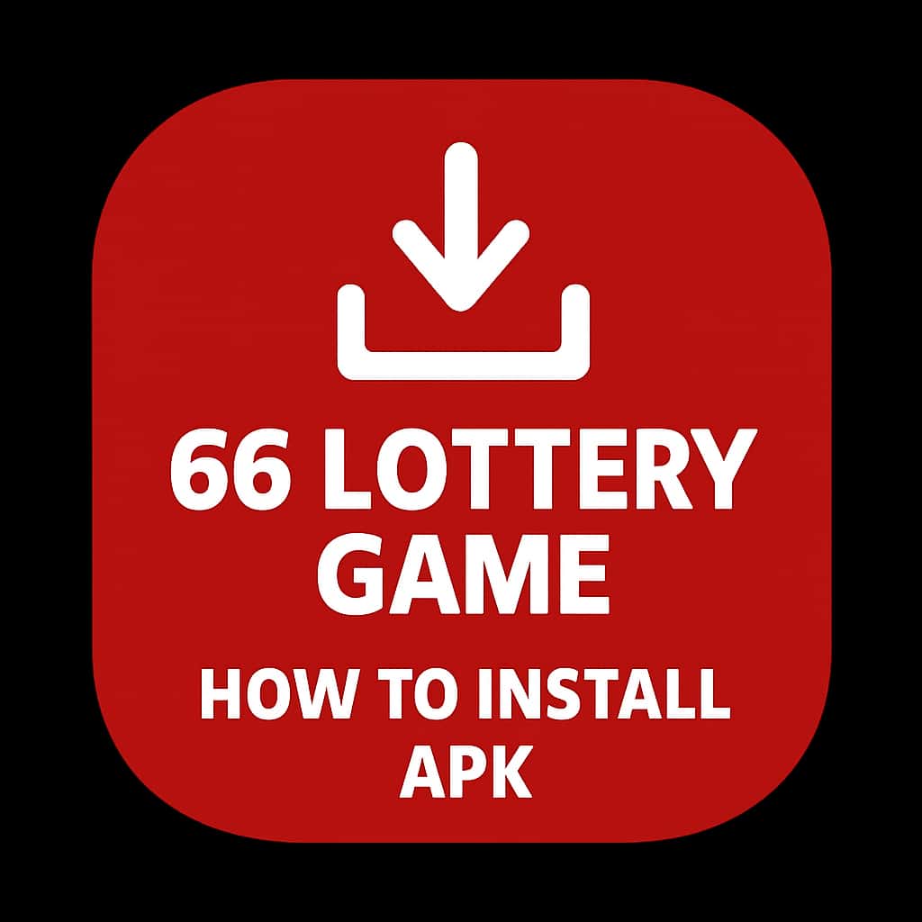Icon representing the installation guide for the 66 Lottery Game APK.