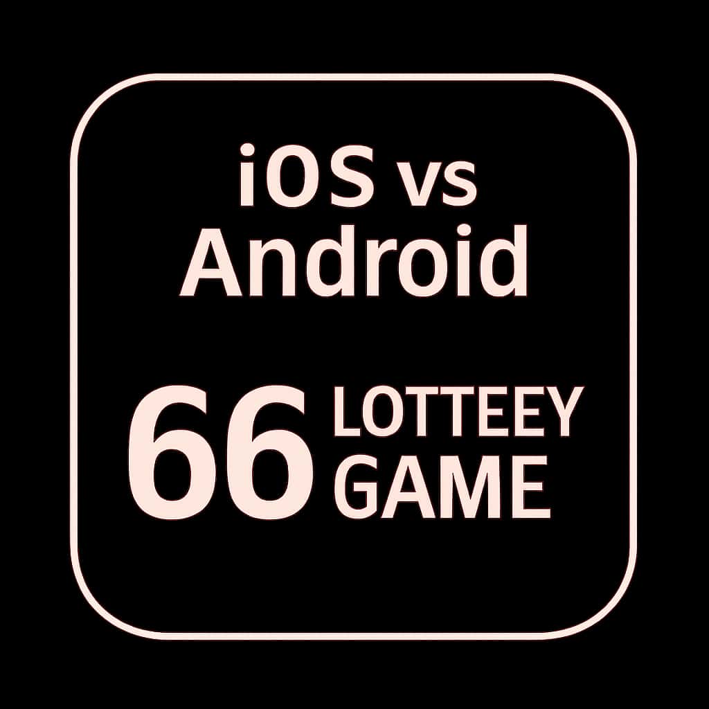 Icon representing iOS vs Android for 66 Lottery Game.