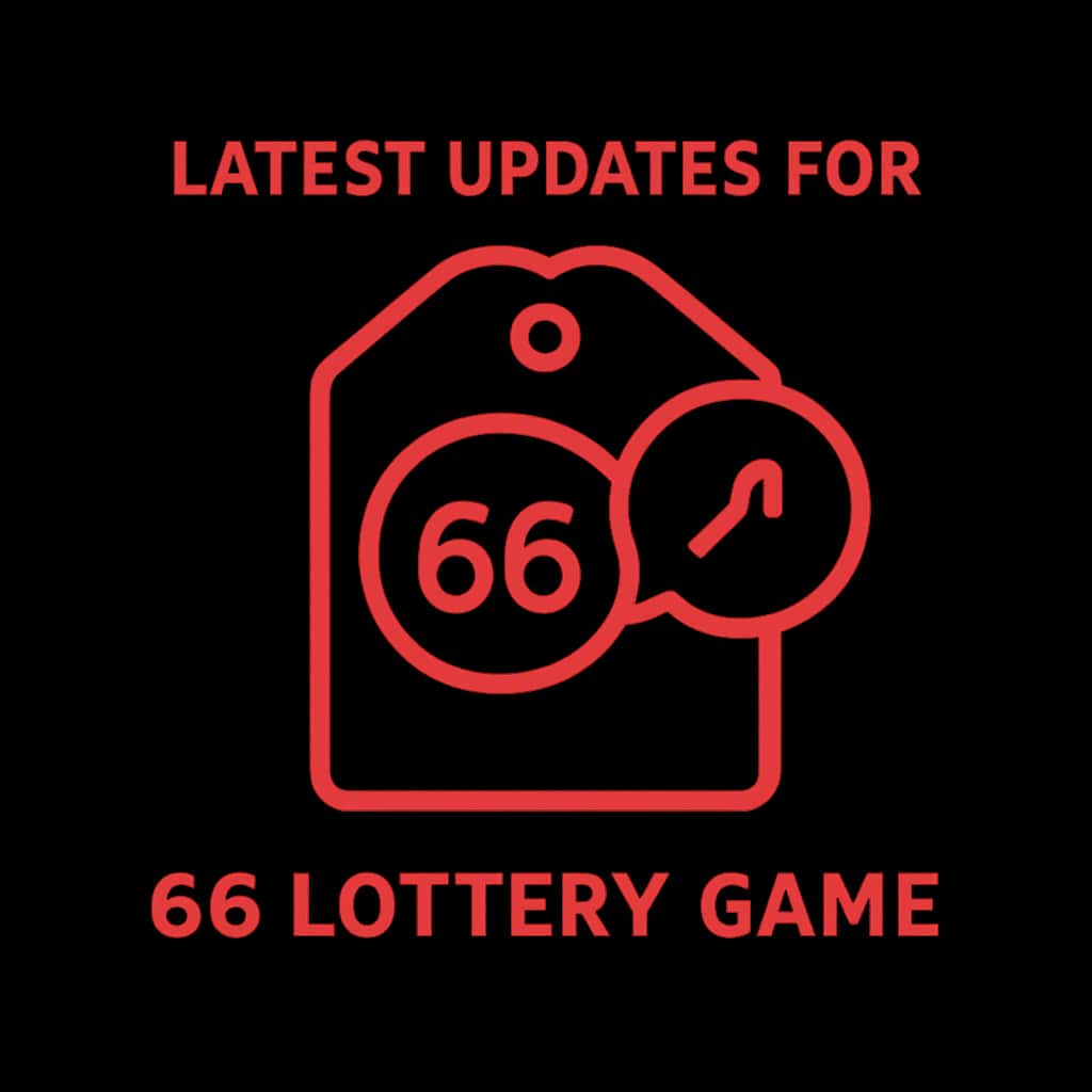 A professional badge indicating updates for the 66 Lottery Game.