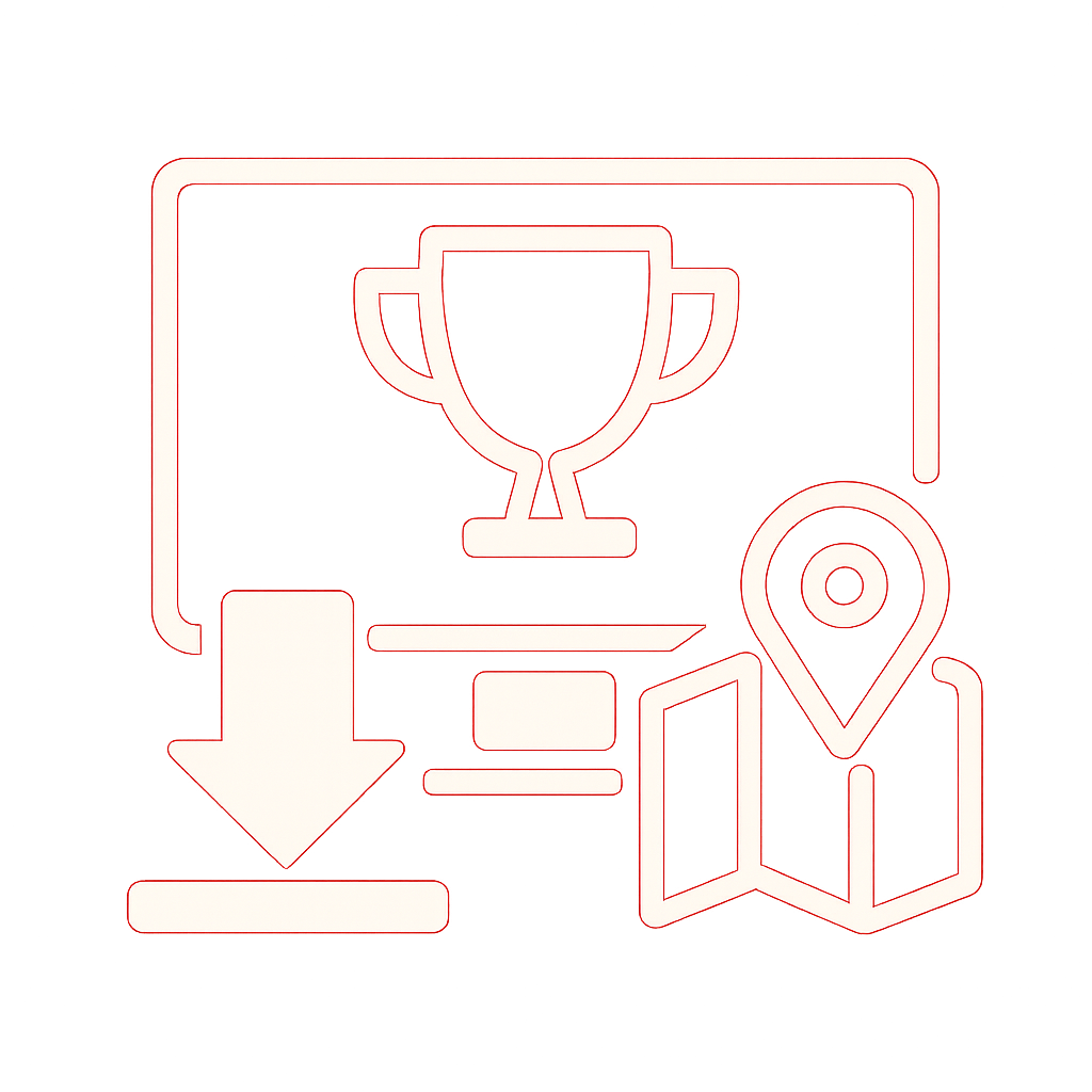 An informative diagram about the features of the 66 Lottery Game app.