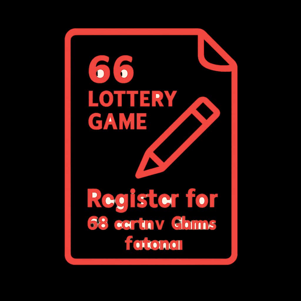 Icon representing the guide for registering for the 66 Lottery Game.