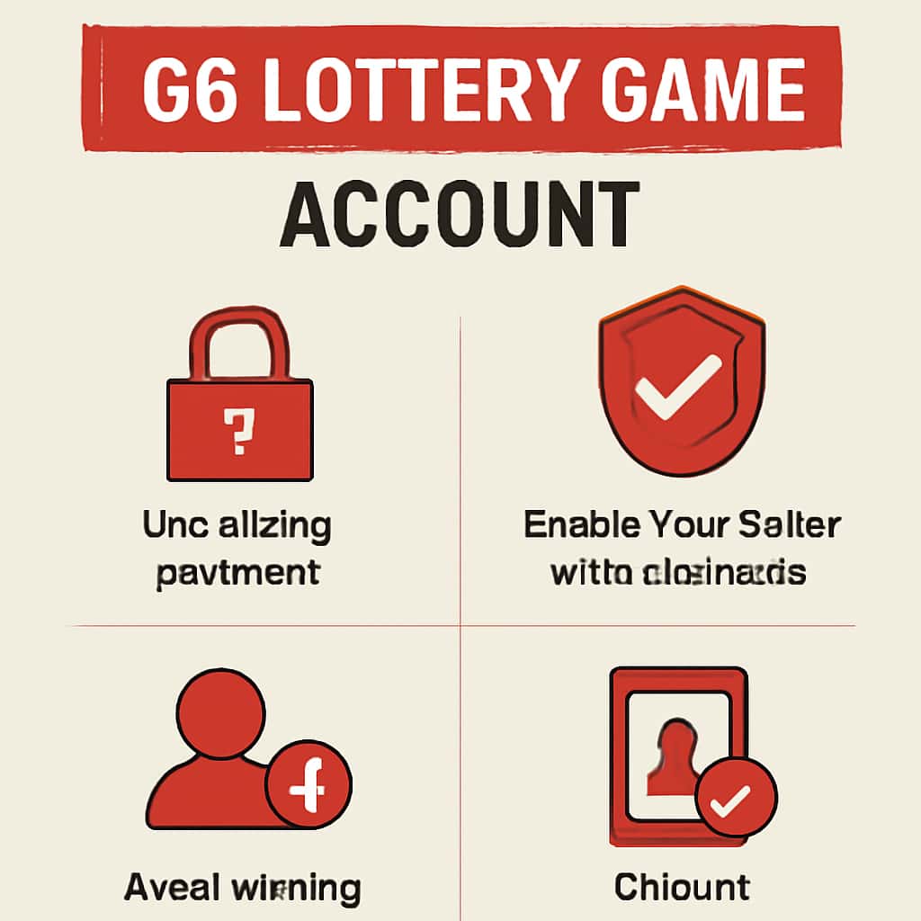 Illustration depicting security measures for 66 Lottery Game accounts.