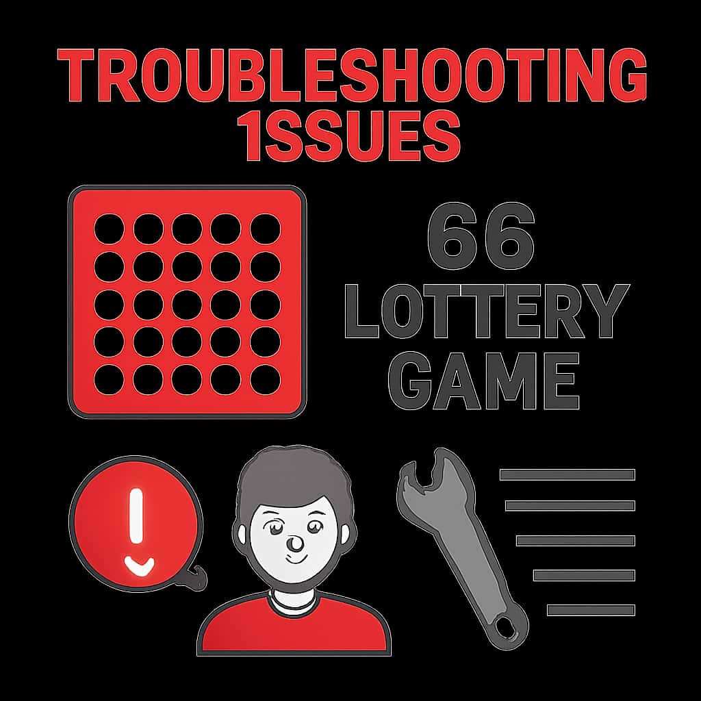 An educational diagram related to troubleshooting the 66 Lottery Game.