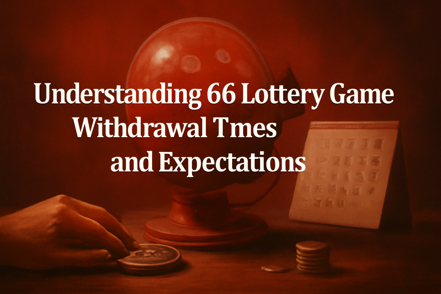 An illustrated scene showcasing the features of the 66 Lottery Game app.
