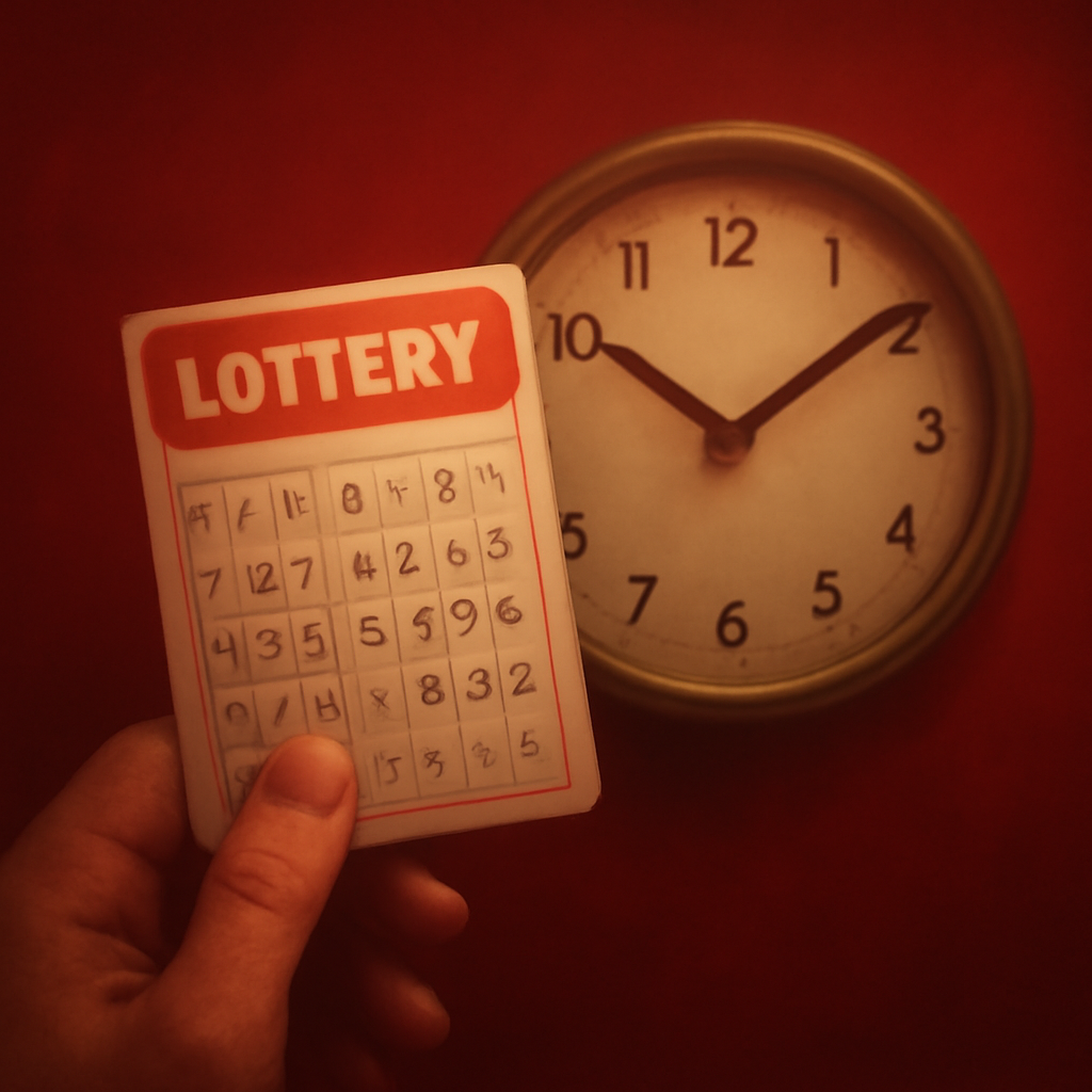 A badge representing the 66 Lottery Game app features.