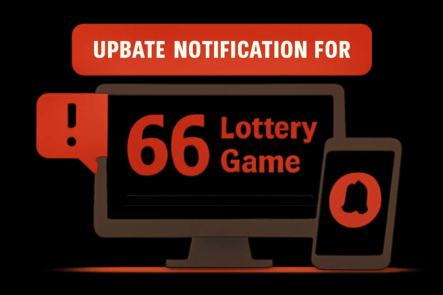 Visual representation of update notification for 66 Lottery Game.