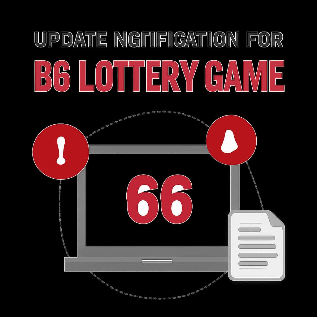 Illustration of steps to update 66 Lottery Game.