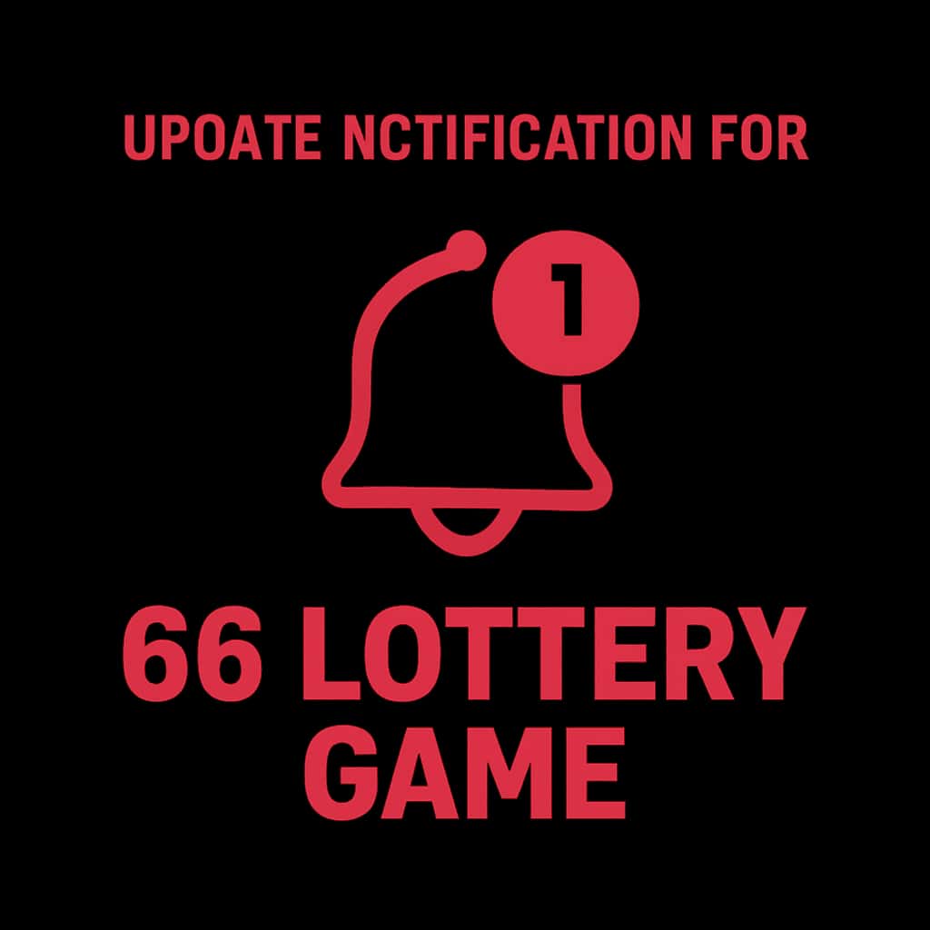 Icon for update notification of 66 Lottery Game.