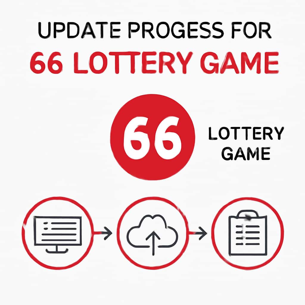 An educational diagram about the update process for the 66 Lottery Game.
